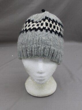 Vintage Tribal Toque - Checker Wrap Pattern - Adult Stretch Fit